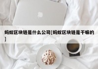 蚂蚁区块链是什么公司[蚂蚁区块链是干嘛的]